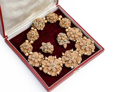 Lot 2288 - A Simulated Pearl and Paste Necklace, by...