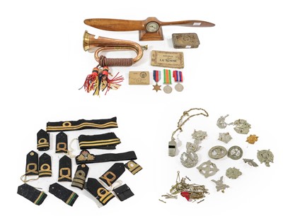Lot 139 - A Quantity of Militaria, including a First...