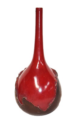 Lot 259 - A Bretby vase with paper label to verso, shape...