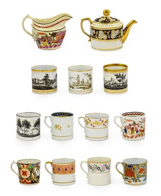 Lot 624 - A Herculaneum Porcelain Bachelor's Teapot and...