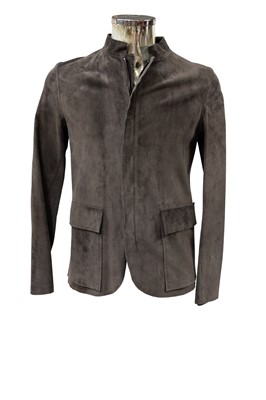 Lot 3045 - Lanvin Mole/Grey Soft Suede Jacket, circa 2008,...