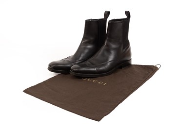 Lot 3003 - Gucci Black Leather Chelsea Boots, circa 2000,...