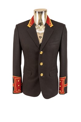 Lot 3053 - Saint Laurent Black Wool Military-Style Jacket,...