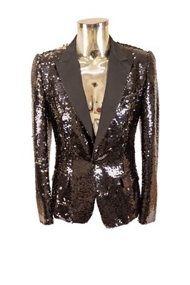 Lot 3058 - Dolce & Gabbana Black/Silver Sequin Evening...