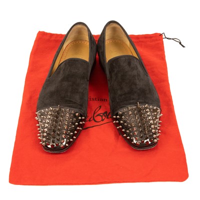 Lot 3028 - Pair of Louboutin 'Dandelion' Studded Black...