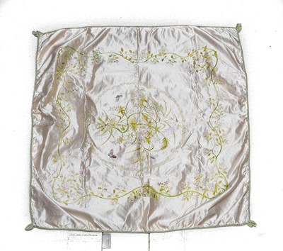 Lot 2183 - 20th Century Japanese Silk Embroidered Panel,...