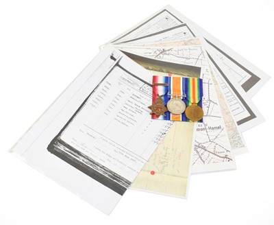 Lot 9 - A First World War Mons Trio, awarded to 8960...
