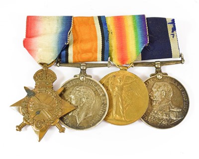 Lot 10 - A First World War Naval Long Service Group of...