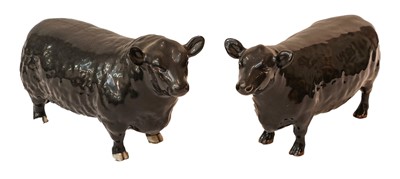 Lot 154 - Beswick Aberdeen Angus Cattle