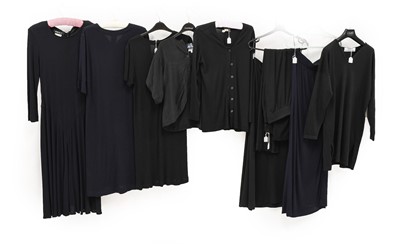 Lot 2072 - Assorted Jean Muir Costume, comprising a navy...