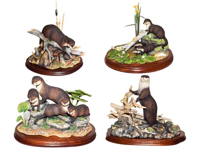Lot 120 - Border Fine Arts Otter Groups