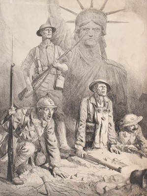 Lot 116 - By and After Lucien Jonas "The Fight of...