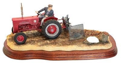 Lot 37 - Border Fine Arts 'Lifting the Pinks' (International B250 Tractor)