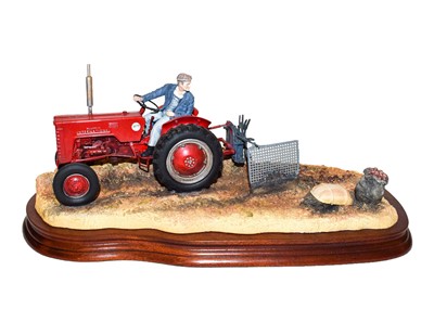 Lot 36 - Border Fine Arts 'Lifting the Pinks' (International B250 Tractor)