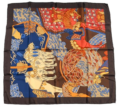 Lot 2257 - Hermes Silk Scarf 'Arts Des Steppes' Detail,...