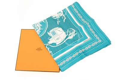 Lot 3002 - Hermès Silk Scarf, depicting four carriages to...