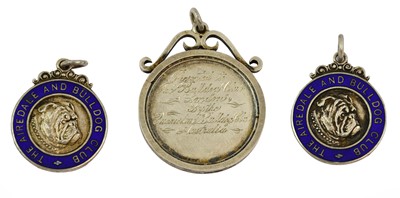 Lot 1043 - Two London Bulldog Society Bronze Plaques,...