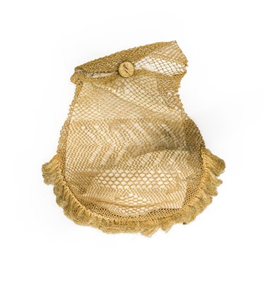 Lot 2154 - An Early 19th Century Coconut Fibre Reticule,...