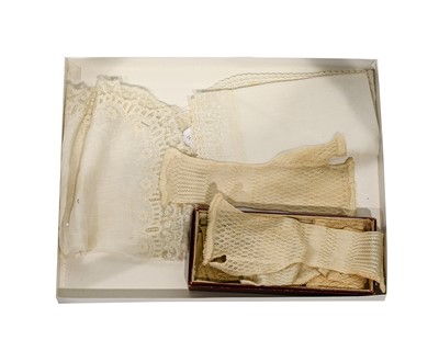 Lot 2140 - A Pair of Circa 1830 Child's Cream Silk...