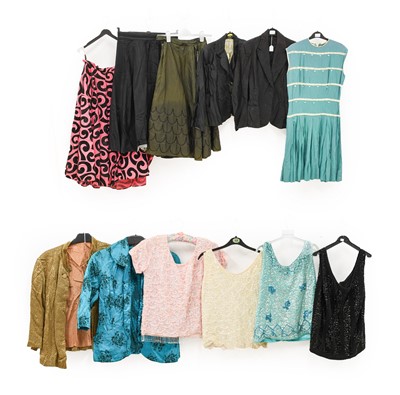 Lot 2053 - Assorted 1950/60s Evening Wear, comprising a...