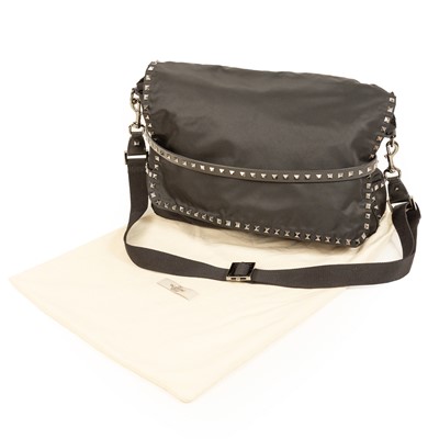 Lot 3036 - Valentino Garavani Black Nylon Rockstud Cross...