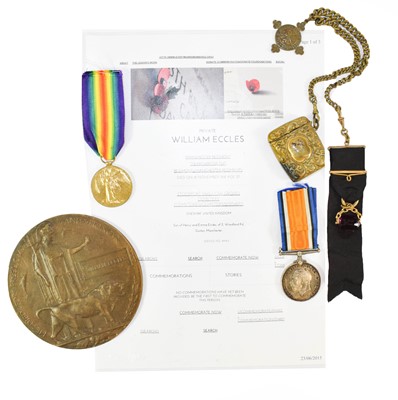 Lot 18 - A First World War Memorial Plaque, British War...