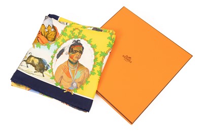 Lot 3013 - Hermès Silk Scarf 'Chefs Indiens', designed by...