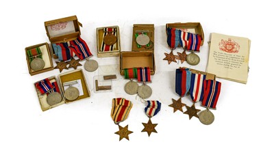 Lot 39 - Three Second World War Trios, each comprising...