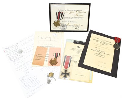 Lot 41 - A Small Collection of Continental Medals,...
