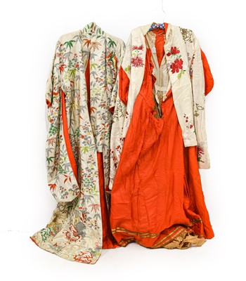 Lot 2188 - Early 20th Century Japanese Cream Silk Figured...