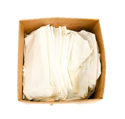Lot 2122 - Composite Sets of White Linen Hand Towels,...