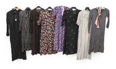 Lot 2035 - Circa 1930/40s Day Dresses, comprising...