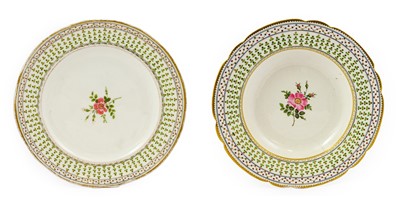 Lot 622 - A Nantgarw Dinner Plate and Soup Plate, circa...