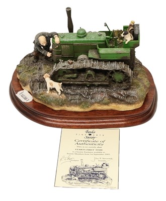 Lot 44 - Border Fine Arts 'Starts First Time' (Fowler Diesel Crawler Mark VF)