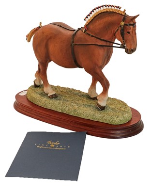 Lot 74 - Border Fine Arts 'Suffolk Punch Stallion, Walking' (Standard Edition)