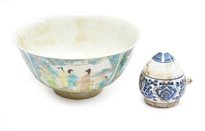 Lot 674 - A Chinese Porcelain Bowl, Yongzheng mark but...
