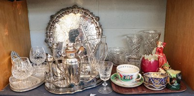 Lot 236 - Six Val St Lambert glass fruit bowls, two...