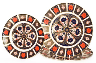 Lot 18 - Three Royal Crown Derby Imari plates
