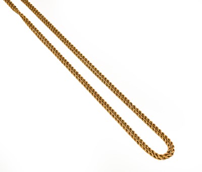 Lot 1069 - A two row rope twist chain, length 70cm