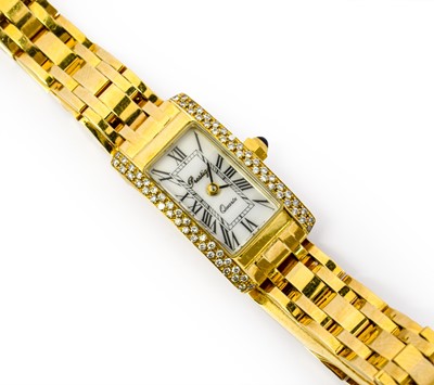 Lot 1012 - A lady's diamond wristwatch, circa 2000,...
