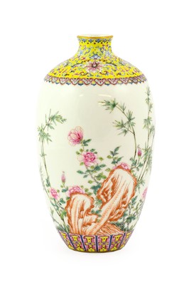 Lot 93 - ^ A Chinese Porcelain Vase, Qianlong reign...