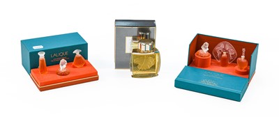 Lot 2273 - Two Lalique Miniature Sample Scent Sets, each...