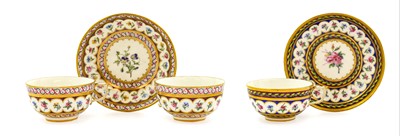 Lot 49 - ^  A Sevres Porcelain Teacup and Saucer, circa...