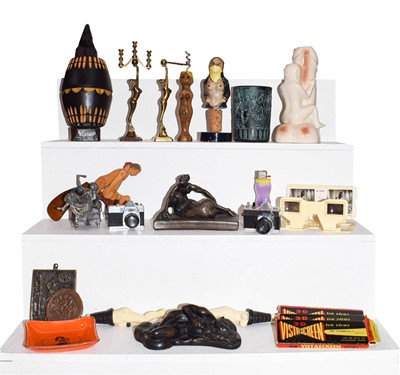 Lot 33 - Assorted 20th century 'erotica' items,...