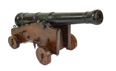 Lot 145 - A Victorian Black Painted Iron Model of a...