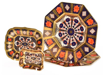 Lot 16 - Royal Crown Derby old Imari, pair of octagonal...
