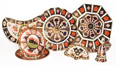 Lot 15 - Royal Crown Derby old Imari, pair of octagonal...
