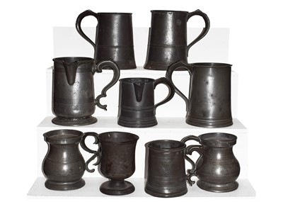 Lot 26 - A pair of Japanese bronze vases, a Tibetan...