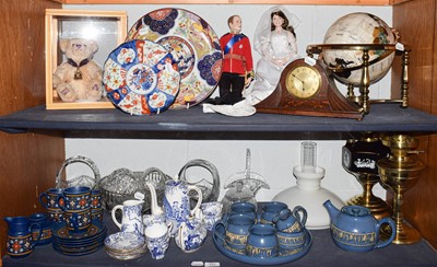 Lot 191 - A hardstone inset table globe, Royal Crown...