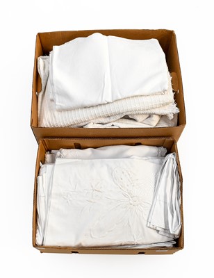 Lot 2112 - Assorted White Linen and Textiles, comprising...